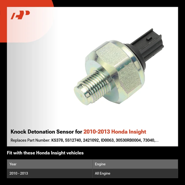 Knock Detonation Sensor for 2010-2013 Honda Insight