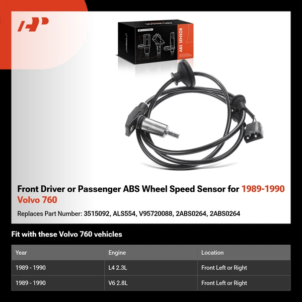 Rear Driver ABS Wheel Speed Sensor for 2007-2009 Kia Spectra5