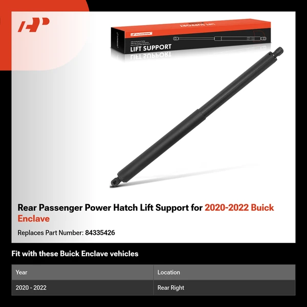 Rear Passenger Power Hatch Lift Support for 2020-2022 Buick Enclave