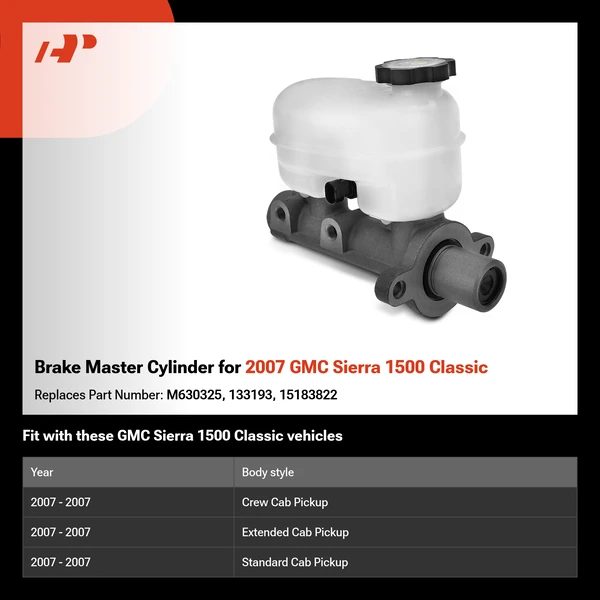 Brake Master Cylinder for 2007 GMC Sierra 1500 Classic