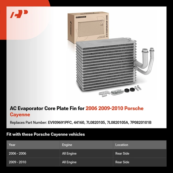 AC Evaporator Core Plate Fin for 2006 2009-2010 Porsche Cayenne