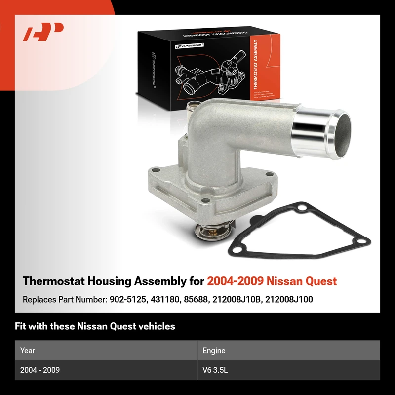 Thermostat Housing Assembly for 2004-2009 Nissan Quest