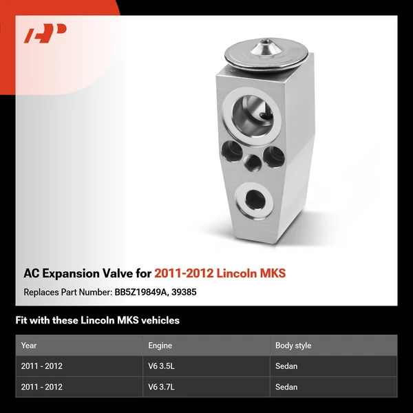 AC Expansion Valve for 2011-2012 Lincoln MKS