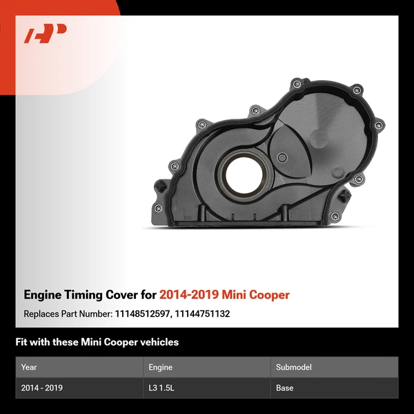 Engine Timing Cover for 2014-2019 Mini Cooper