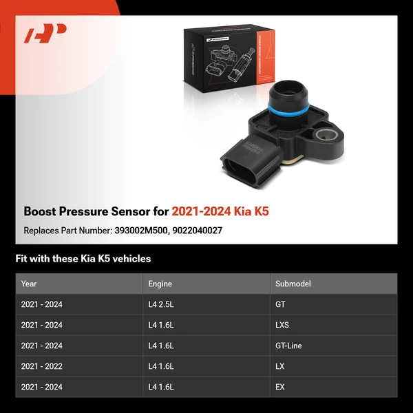 Boost Pressure Sensor for 2021-2024 Kia K5