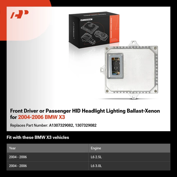 Front Driver or Passenger HID Headlight Lighting Ballast-Xenon for 2004-2006 BMW X3