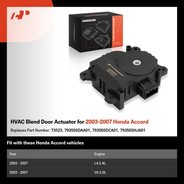 HVAC Blend Door Actuator for 2003-2007 Honda Accord