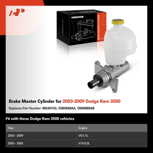 Brake Master Cylinder for 2003-2009 Dodge Ram 3500