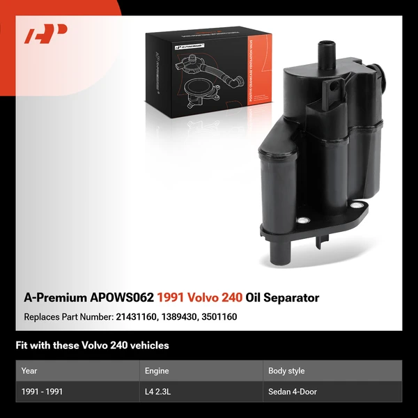 A-Premium APOWS062 1991 Volvo 240 Oil Separator