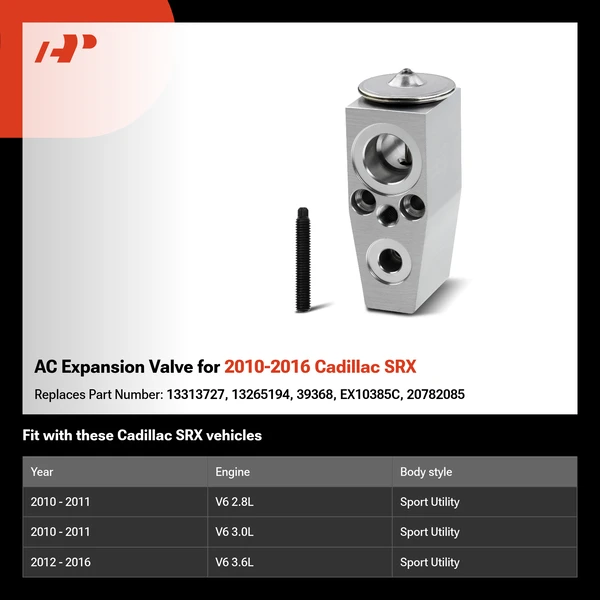 AC Expansion Valve for 2010-2016 Cadillac SRX