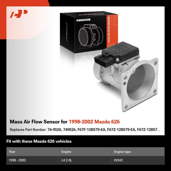 Mass Air Flow Sensor for 1998-2002 Mazda 626
