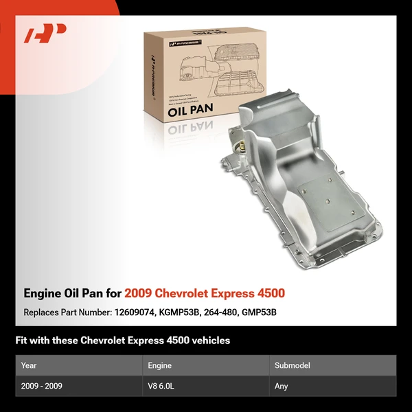 Engine Oil Pan for 2009 Chevrolet Express 4500