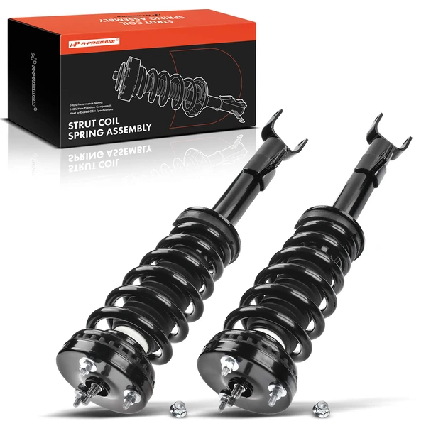 2-Pc Complete Strut + Coil Spring, Front Driver & Passenger, A-Premium APSA1297