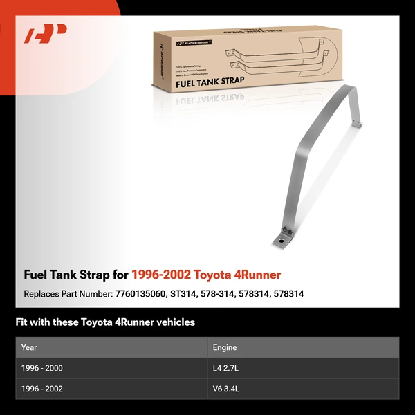 Fuel Tank Strap for 1996-2002 Toyota 4Runner