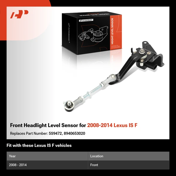 Front Headlight Level Sensor for 2008-2014 Lexus IS F