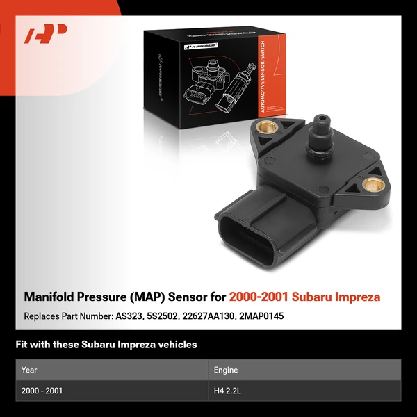Manifold Pressure (MAP) Sensor for 2000-2001 Subaru Impreza
