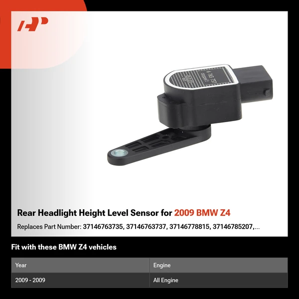 Rear Headlight Height Level Sensor for 2009 BMW Z4