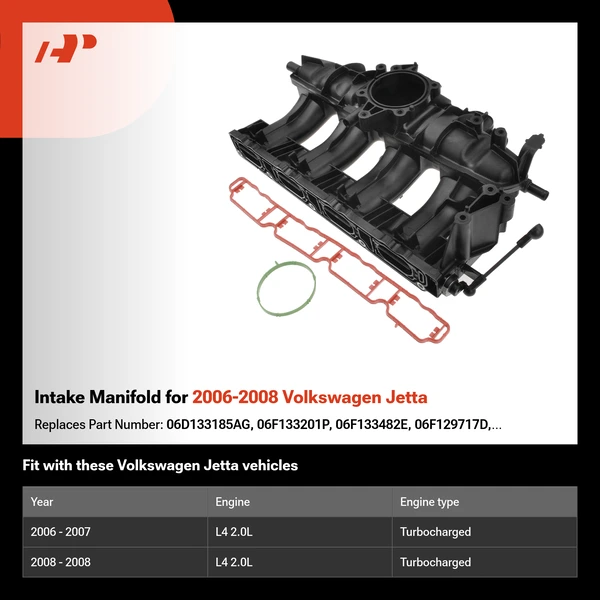 Intake Manifold for 2006-2008 Volkswagen Jetta