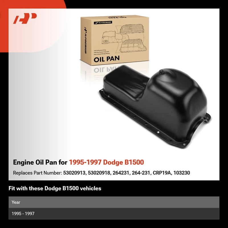 Engine Oil Pan for 1995-1997 Dodge B1500