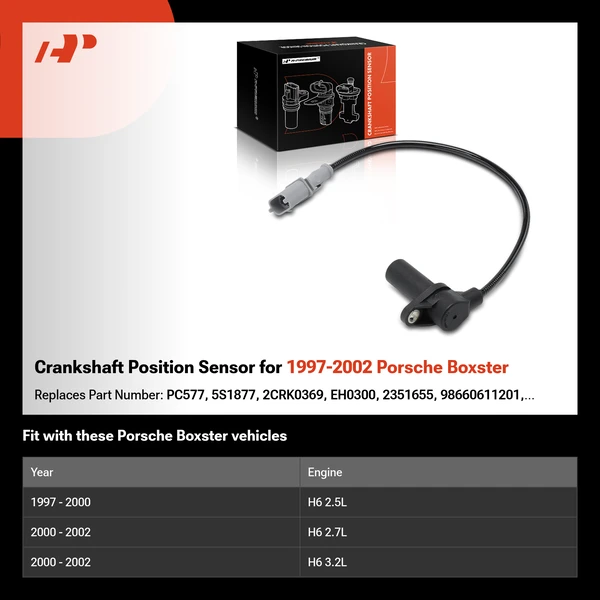 Crankshaft Position Sensor for 1997-2002 Porsche Boxster