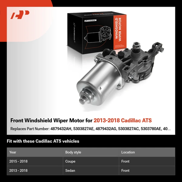 Front Windshield Wiper Motor for 2013-2018 Cadillac ATS