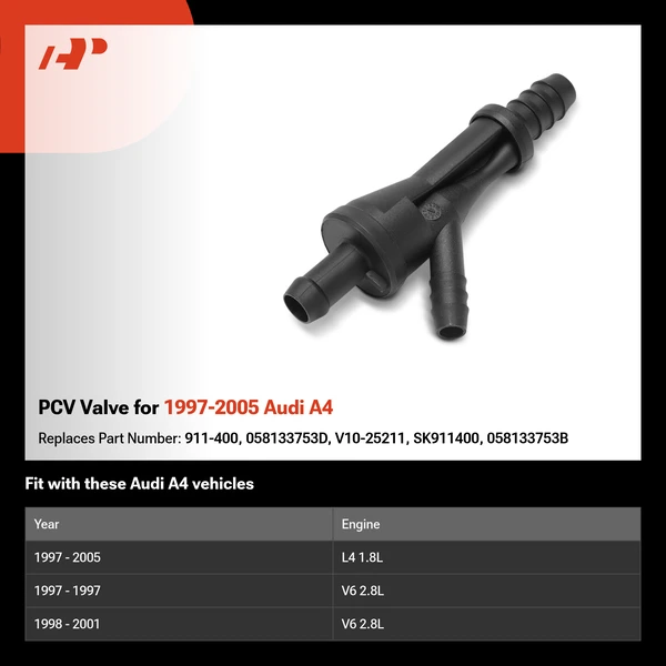 PCV Valve for 1997-2005 Audi A4