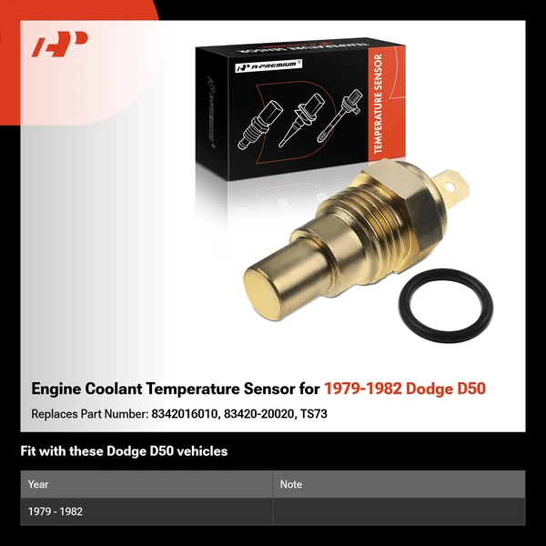 Engine Coolant Temperature Sensor for 1979-1982 Dodge D50