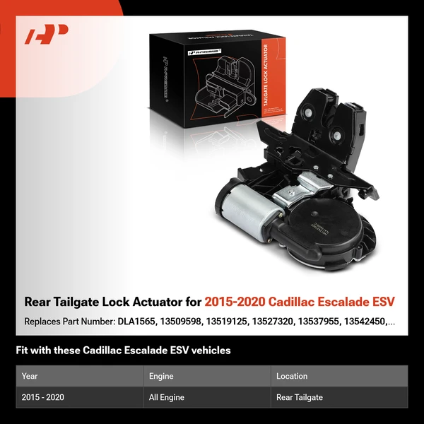 Rear Tailgate Lock Actuator for 2015-2020 Cadillac Escalade ESV