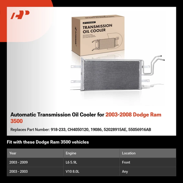 Automatic Transmission Oil Cooler for 2003-2008 Dodge Ram 3500