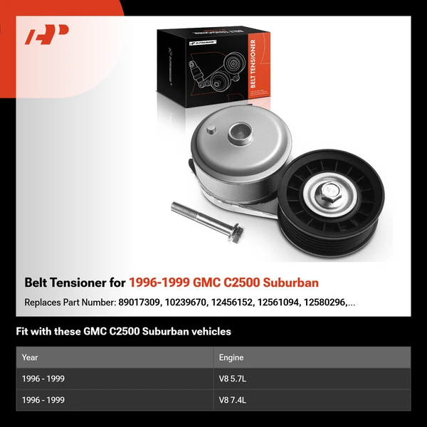 Belt Tensioner for 1996-1999 GMC C2500 Suburban