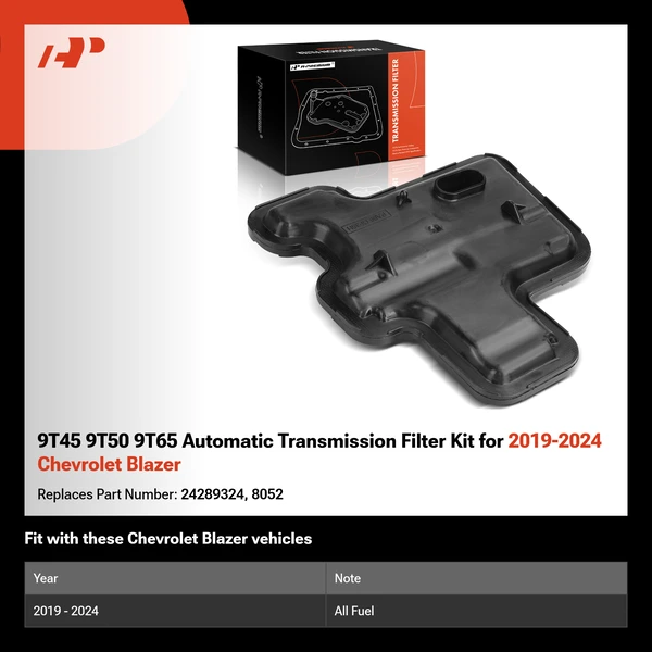 9T45 9T50 9T65 Automatic Transmission Filter Kit for 2019-2024 Chevrolet Blazer