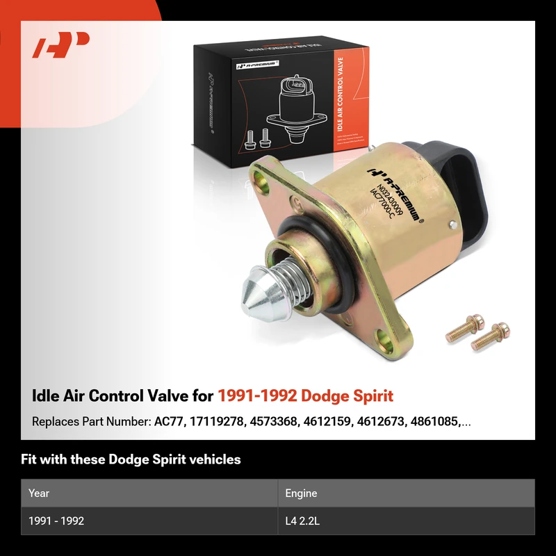 Idle Air Control Valve for 1991-1992 Dodge Spirit