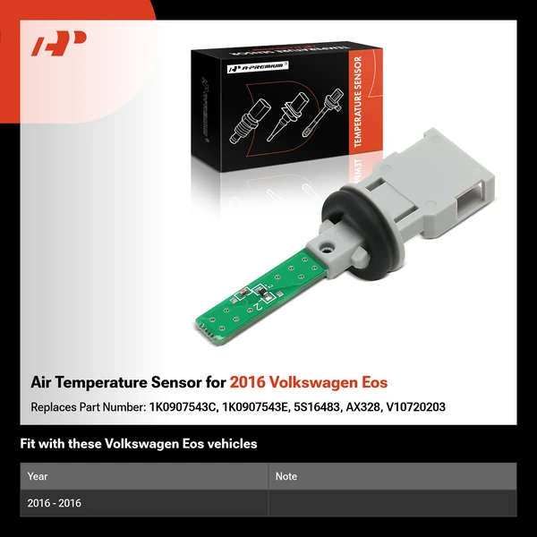 Air Temperature Sensor for 2016 Volkswagen Eos
