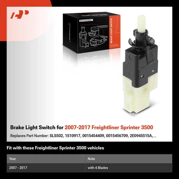 Brake Light Switch for 2007-2017 Freightliner Sprinter 3500