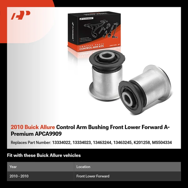 2010 Buick Allure Control Arm Bushing Front Lower Forward A-Premium APCA9909