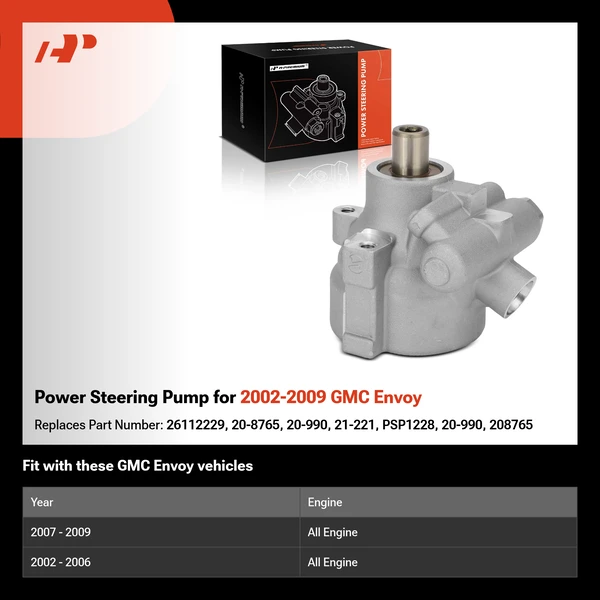 Power Steering Pump for 2002-2009 GMC Envoy