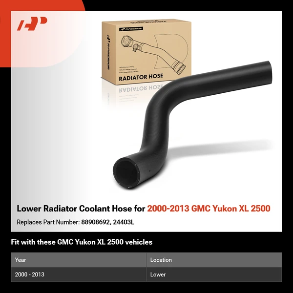 Lower Radiator Coolant Hose for 2000-2013 GMC Yukon XL 2500
