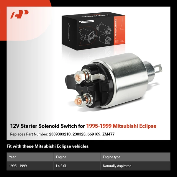 12V Starter Solenoid Switch for 1995-1999 Mitsubishi Eclipse