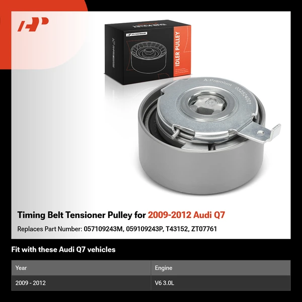 Timing Belt Tensioner Pulley for 2009-2012 Audi Q7