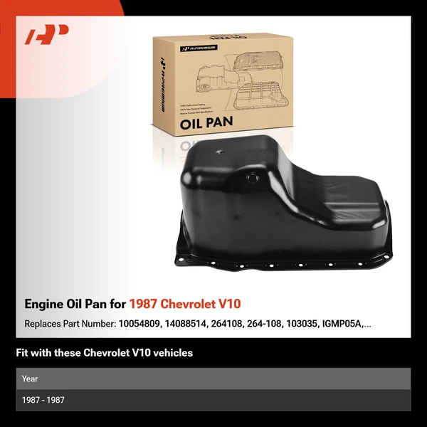Engine Oil Pan for 1987 Chevrolet V10