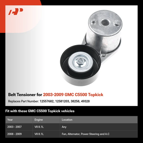 Belt Tensioner for 2003-2009 GMC C5500 Topkick