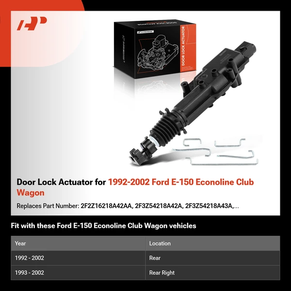 Door Lock Actuator for 1992-2002 Ford E-150 Econoline Club Wagon