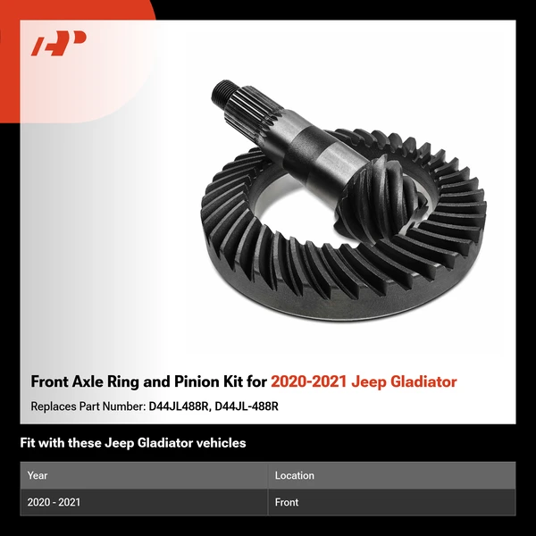Front Axle Ring and Pinion Kit for 2020-2021 Jeep Gladiator