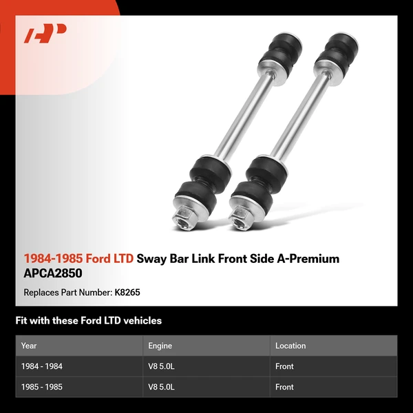 1984-1985 Ford LTD Sway Bar Link Front Side A-Premium APCA2850