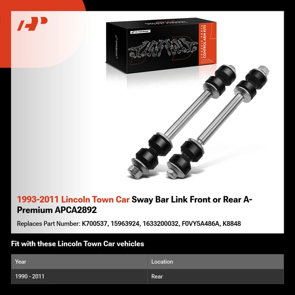 1993-2011 Lincoln Town Car Sway Bar Link Front or Rear A-Premium APCA2892