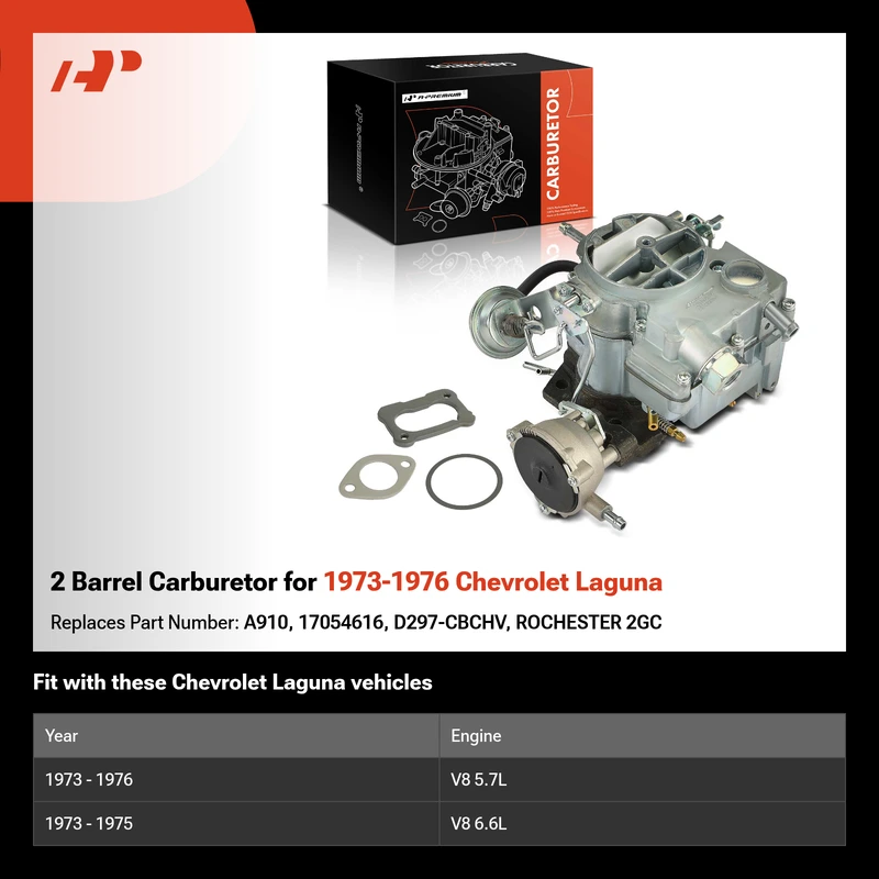 2 Barrel Carburetor for 1973-1976 Chevrolet Laguna