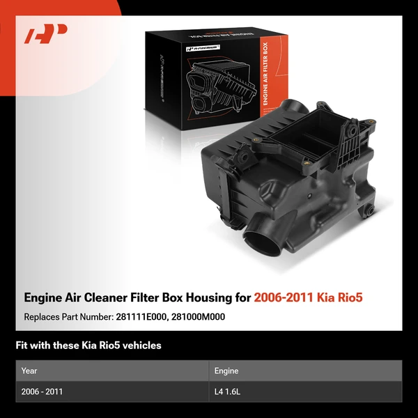 Engine Air Cleaner Filter Box Housing for 2006-2011 Kia Rio5