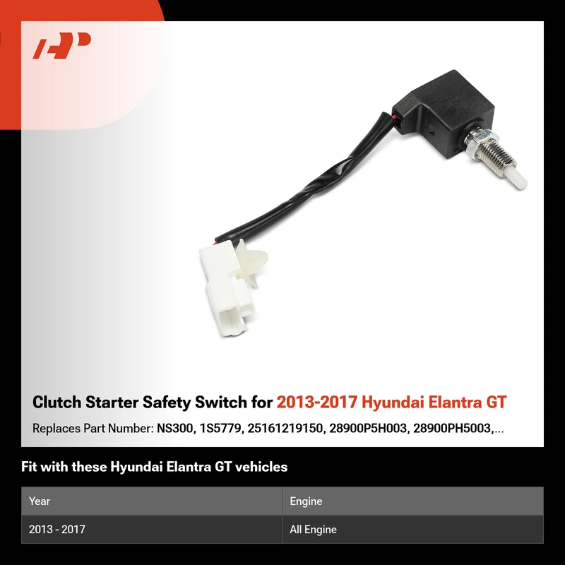 Clutch Starter Safety Switch for 2013-2017 Hyundai Elantra GT