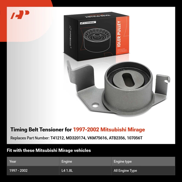 Timing Belt Tensioner for 1997-2002 Mitsubishi Mirage