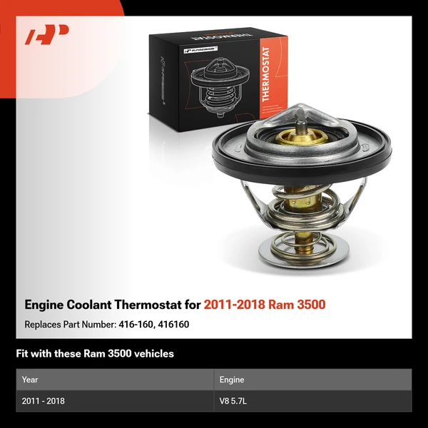 Engine Coolant Thermostat for 2011-2018 Ram 3500